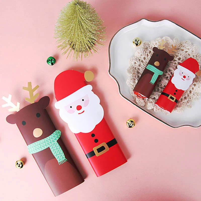 Caixa de embalagem de biscoitos de chocolate criativo colorido de Natal criativo